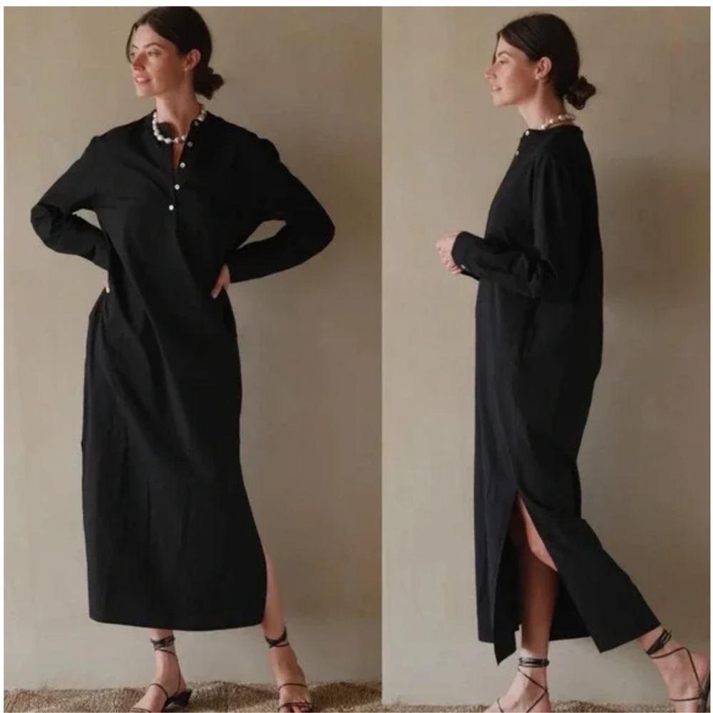 NWOT Donni Mandarin Dress in Black